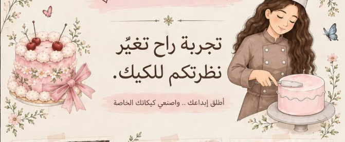 🎨🍰 ورشه الرسم على الكيك